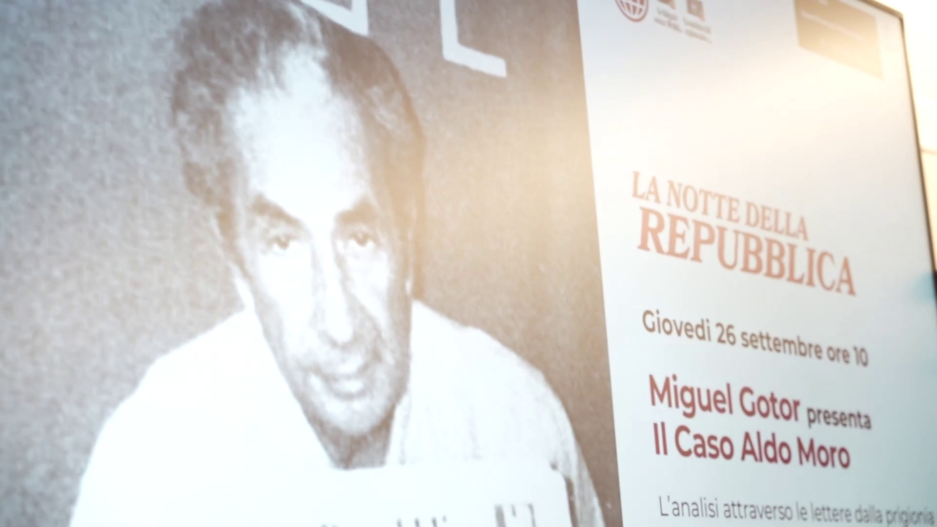UnitelmaSapienza, Miguel Gotor racconta il "Caso Moro" agli studenti