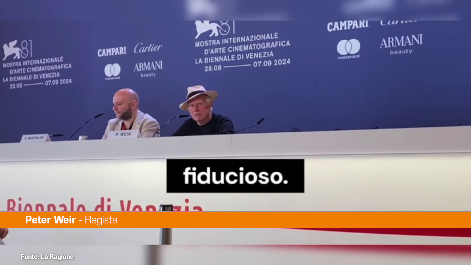Weir a Venezia "Ho messo a nudo Robin Williams, si è fidato"