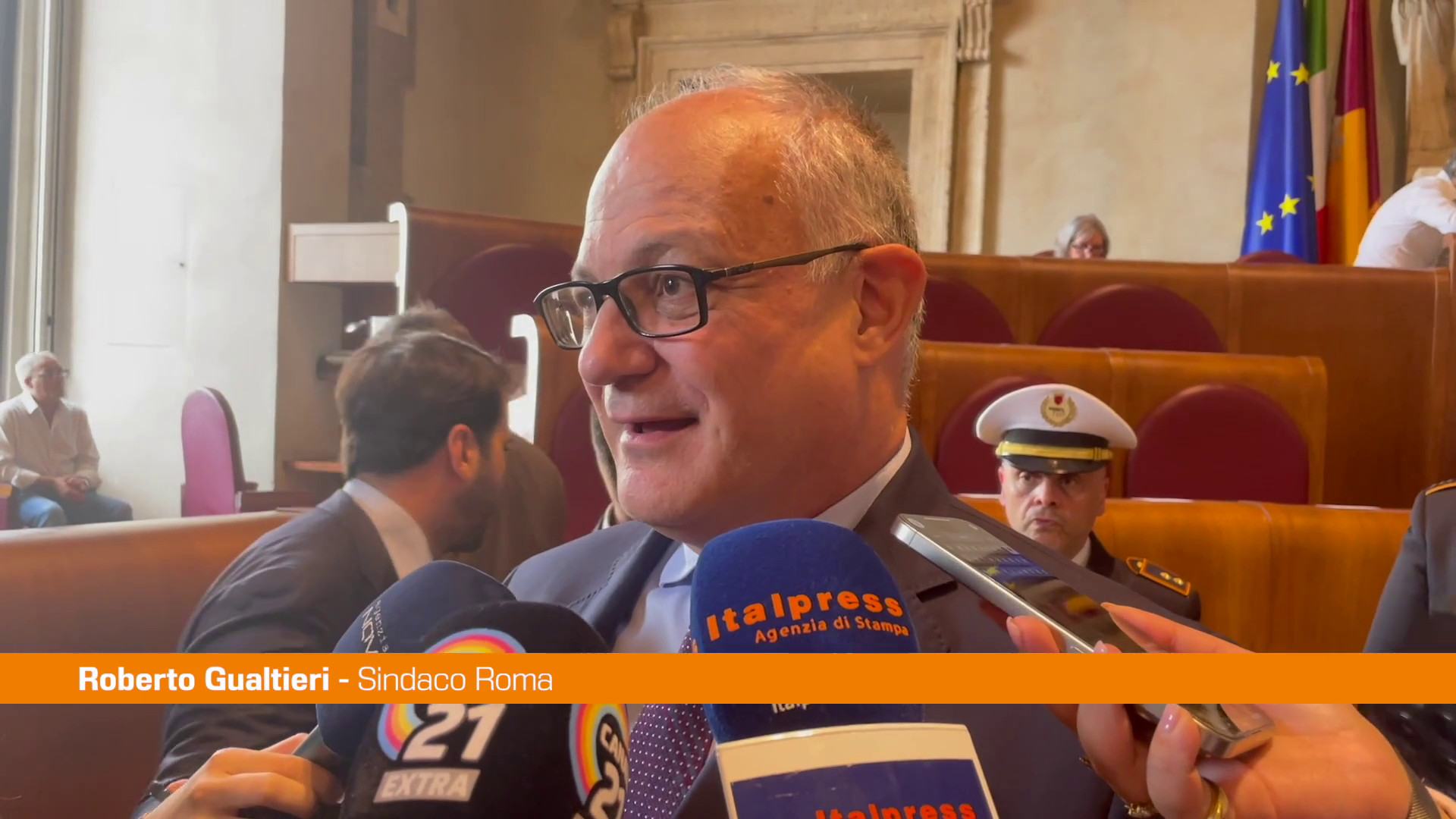 Francis Ford Coppola riceve la "Lupa Capitolina" in Campidoglio