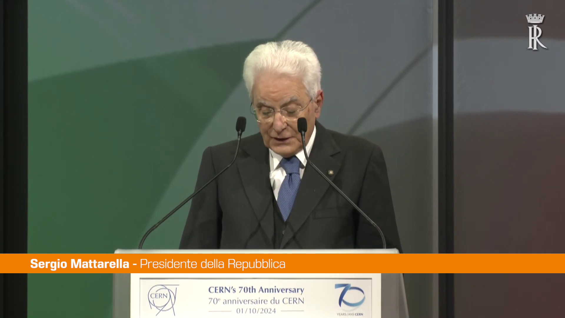Mattarella "Il Cern costruisce la pace"