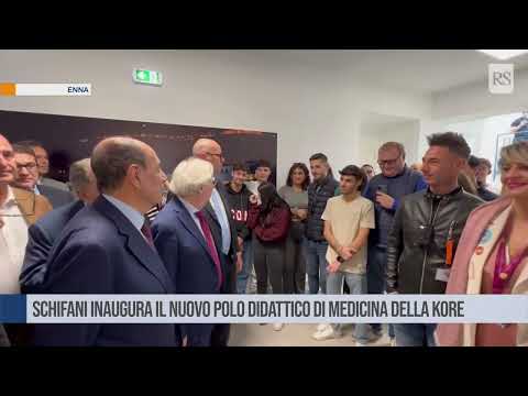 Schifani inaugura il nuovo polo didattico della scuola di Medicina della Kore di Enna