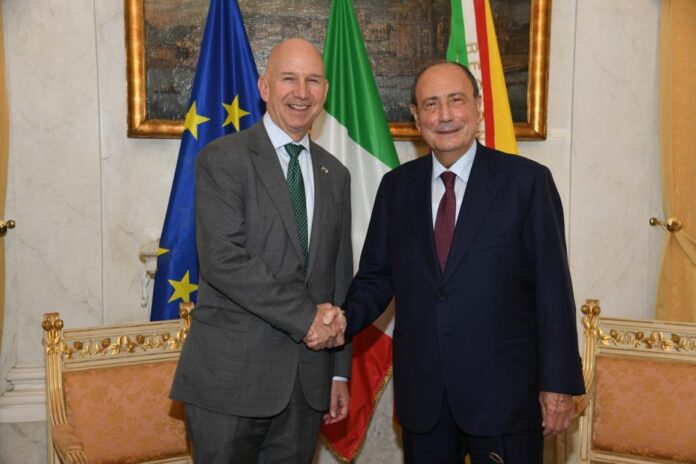 Schifani riceve ambasciatore Usa “Presto in America con imprenditori Siciliani”
