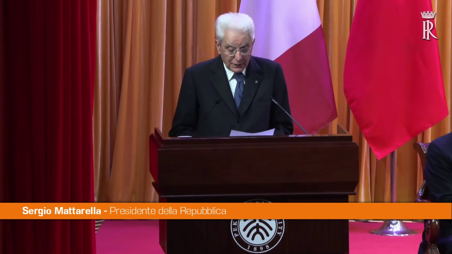 Mattarella "Cina usi sua autorevolezza per la pace"