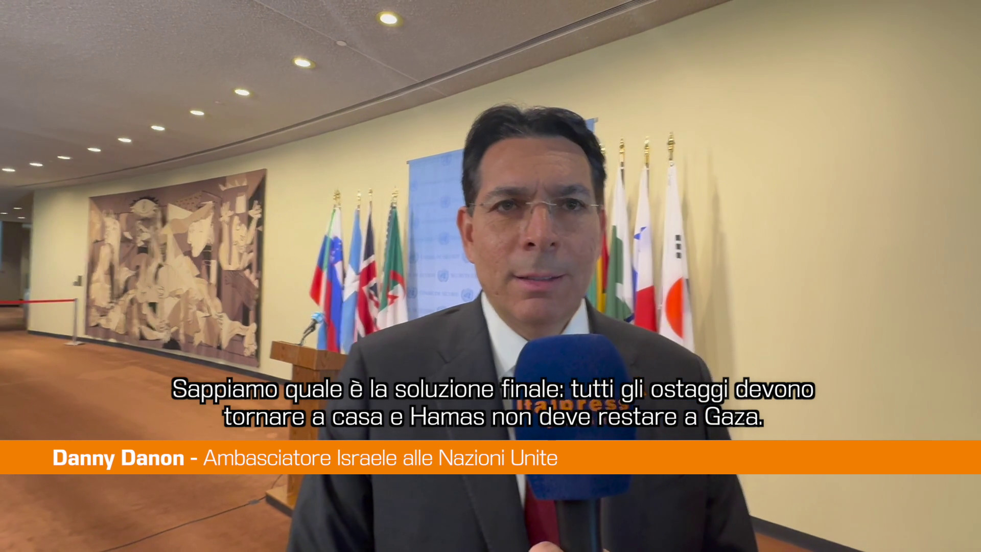 Ambasciatore israeliano all'ONU "Hamas non resterà a Gaza"