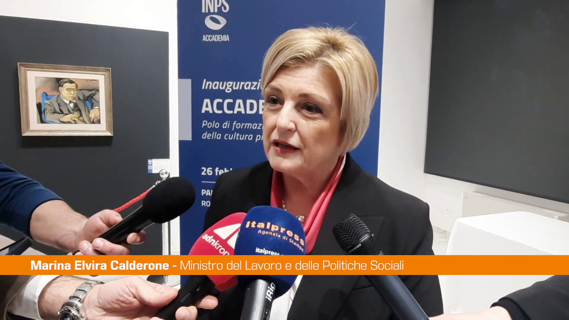 Calderone "Accademia Inps rappresenta l'eccellenza dell'istituto"