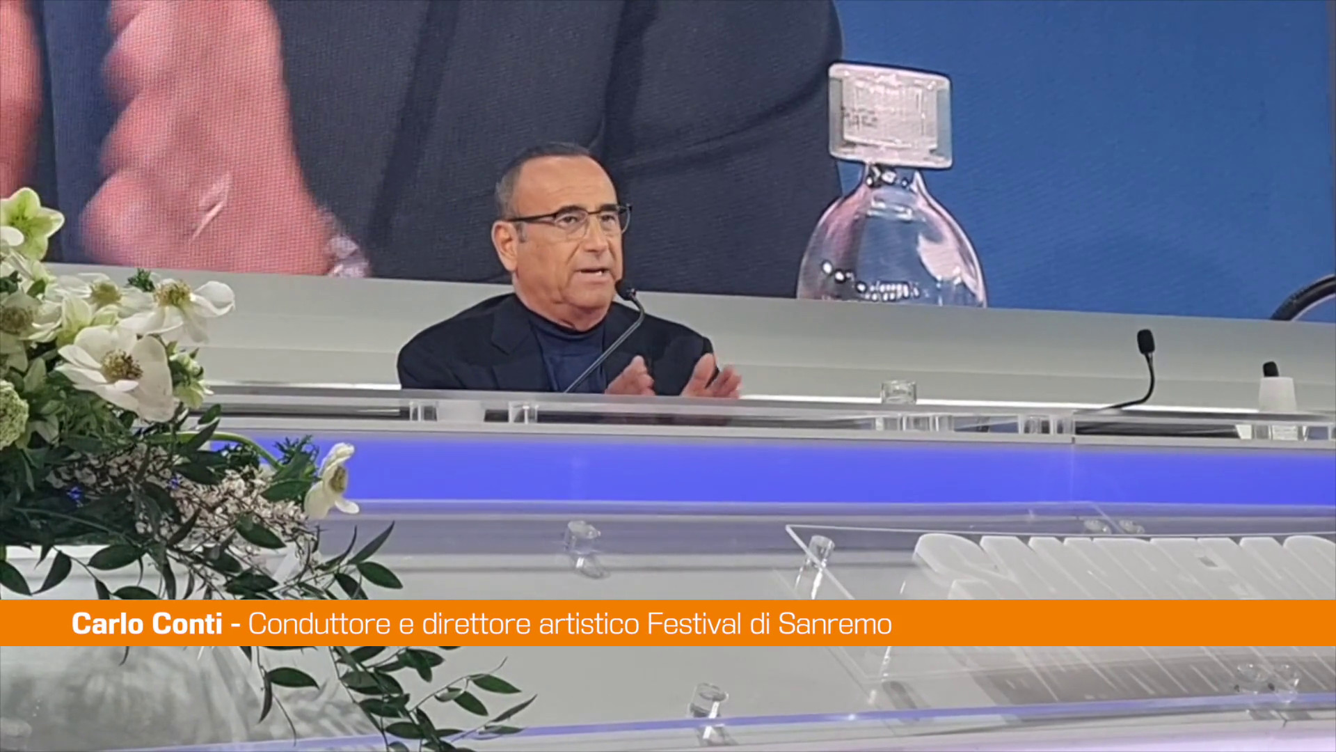 Sanremo, Conti "Video del Papa arrivato il 1° febbraio"