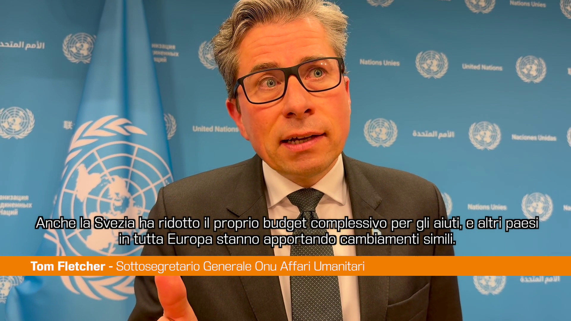 Onu,Fletcher sugli aiuti umanitari dell'Italia "Devo essere ottimista"