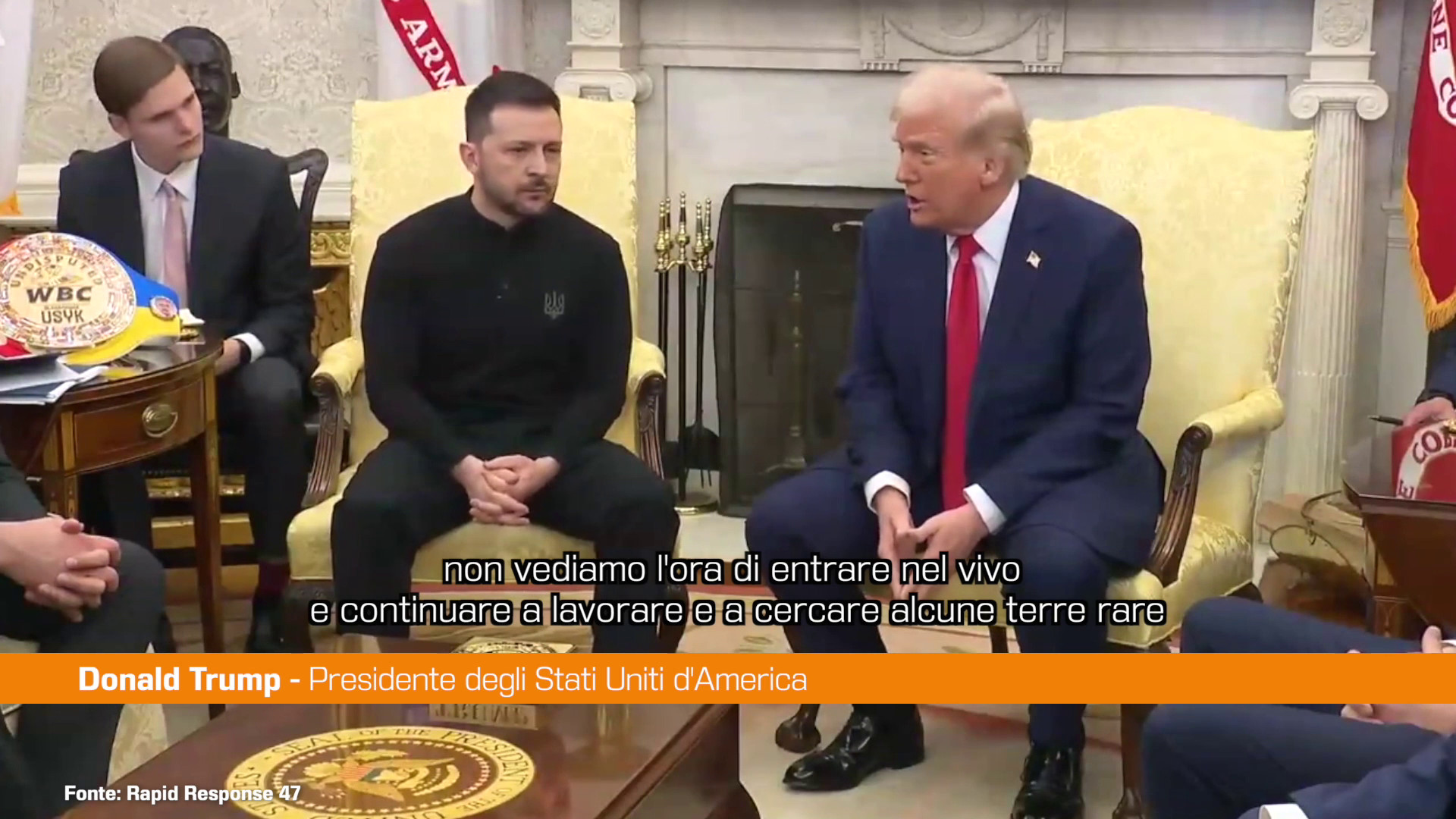 Trump a Zelensky "Vogliamo un accordo sulle terre rare"