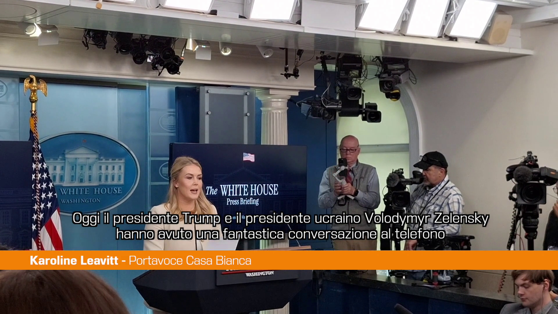 Ucraina, Leavitt "Zelensky ha ringraziato Trump per il sostegno"