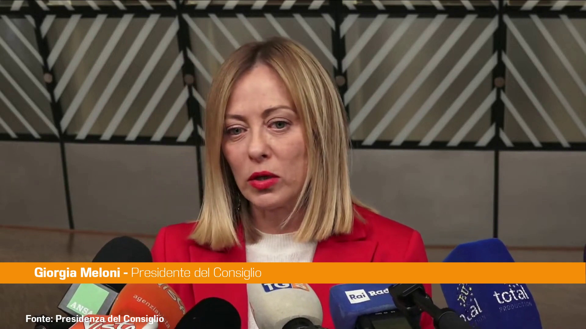 Ucraina, Meloni "Garanzie di sicurezza per una pace giusta e duratura"