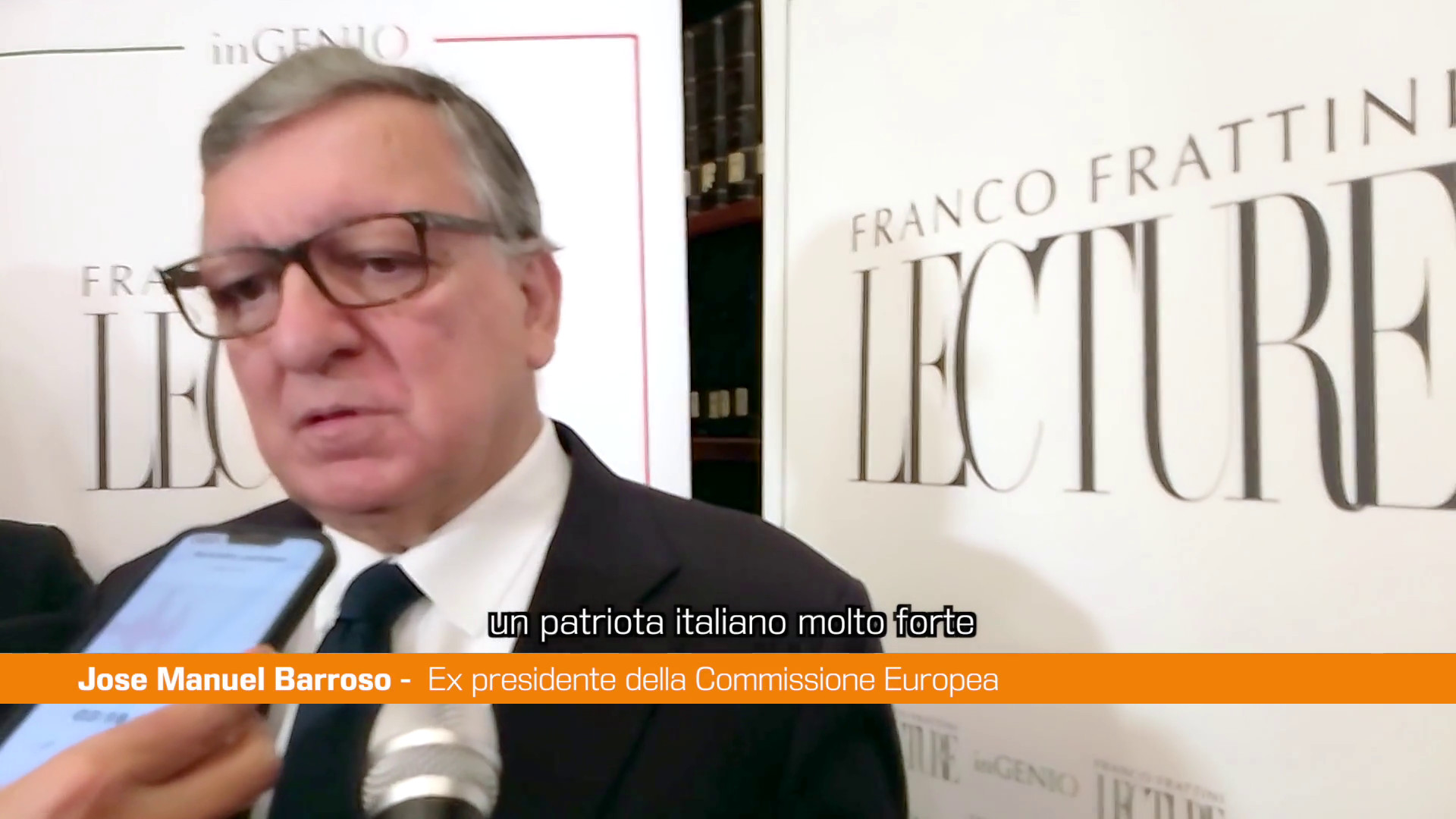 Ue, Barroso "Frattini grande europeista e patriota"