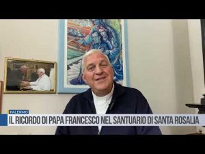 Il ricordo di Papa Francesco nel Santuario di Santa Rosalia