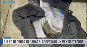 Catania. 3,5 kg di droga in garage. Arrestato un ventisettenne