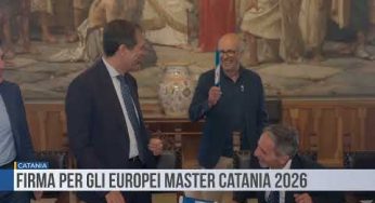 Catania. Firma per gli Europei Master Catania 2026