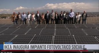 Catania. Ikea inaugura impianto fotovoltaico sociale