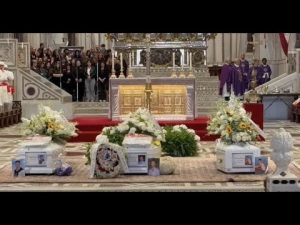 Monreale, celebrati i funerali dei tre ragazzi uccisi