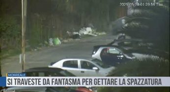 Monreale. Si traveste da fantasma per gettare la spazzatura