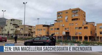 Palermo. Zen: una macelleria saccheggiata e incendiata