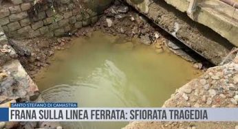Santo Stefano di Camastra. Frana sulla linea ferrata: sfiorata tragedia