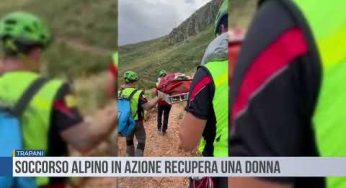 Trapani. Soccorso alpino in azione recupera una donna