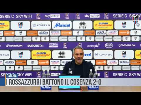 Catania: i rossazzurri battono il Cosenza 2 a 0