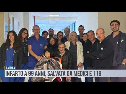 Catania: infarto a 99 anni, salvata da medici e 118