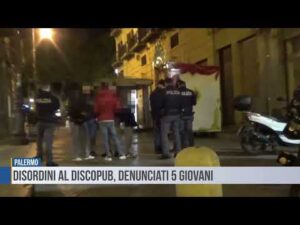 Palermo: disordini al discopub, denunciati 5 giovani