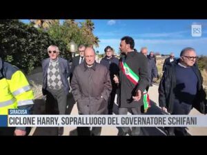 Siracusa: ciclone Harry, sopralluogo del governatore Schifani