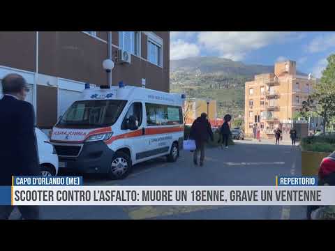Capo d’Orlando (ME): scooter contro l’asfalto: muore un 18enne, grave un ventenne