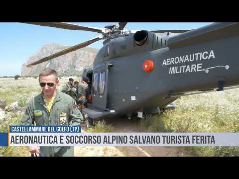 Castellammare del Golfo: Aeronautica e soccorso alpino traggono in salvo una turista ferita