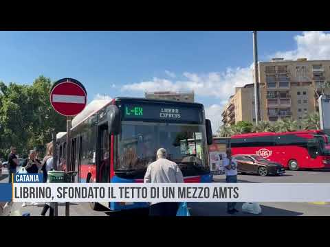 Catania: Librino, sfondato il tetto di un mezzo AMTS
