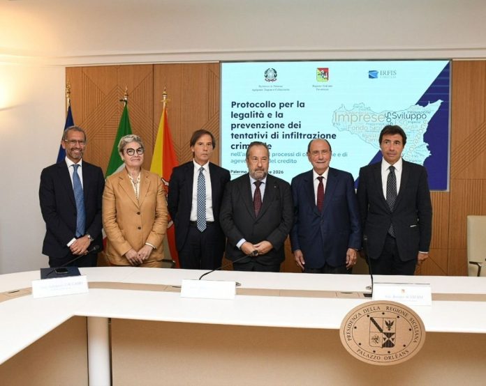 Firmato un protocollo antimafia fra Regione Siciliana, Irfis e le Prefetture