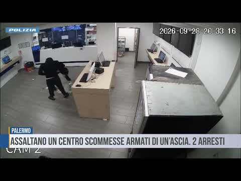 Palermo: assaltano un centro scommesse armati di un’ascia
