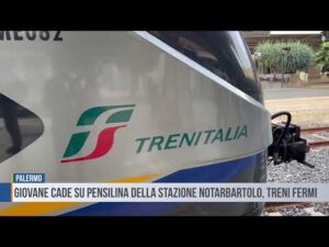 Palermo: giovane cade su pensilina della stazione Notarbartolo, treni fermi