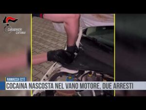 Ramacca(Ct): cocaina nascosta nel vano motore, due arresti