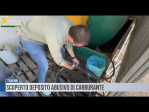 Trapani: scoperto deposito abusivo di carburante
